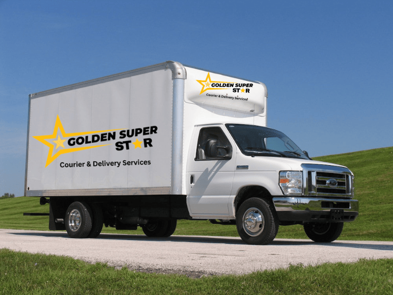 Same-day parcel delivery - golden